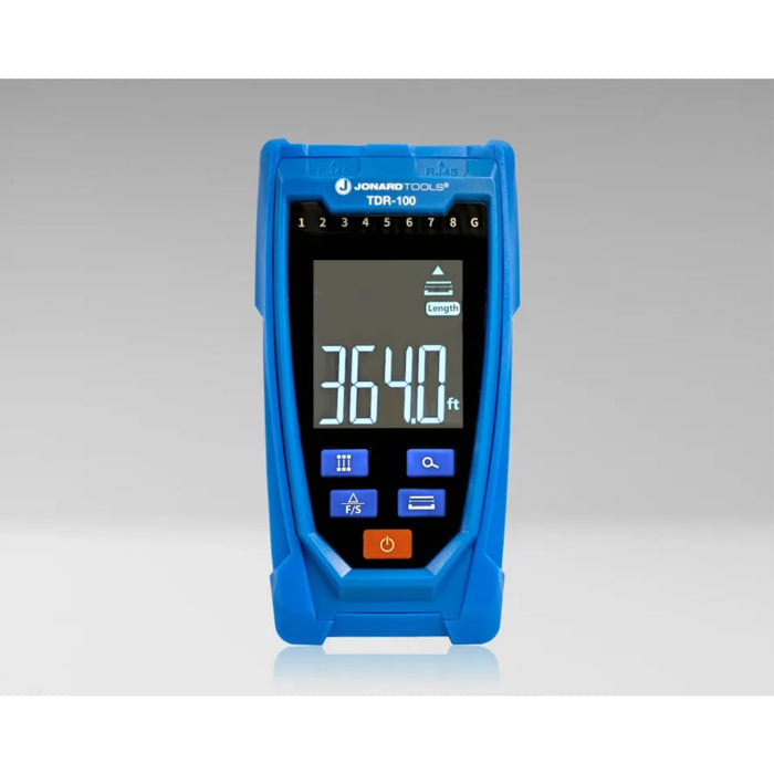 Jonard Tools TDR-100 Network Cable Tester with Probe & LCD Display for RJ45 Connections from 6.6 ft to 1,312 ft