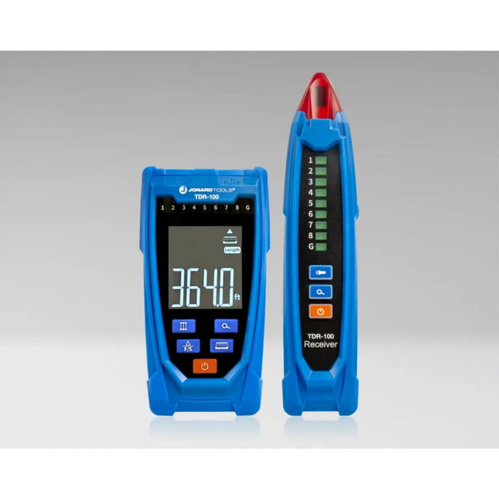 Jonard Tools TDR-100 Network Cable Tester with Probe & LCD Display for RJ45 Connections from 6.6 ft to 1,312 ft