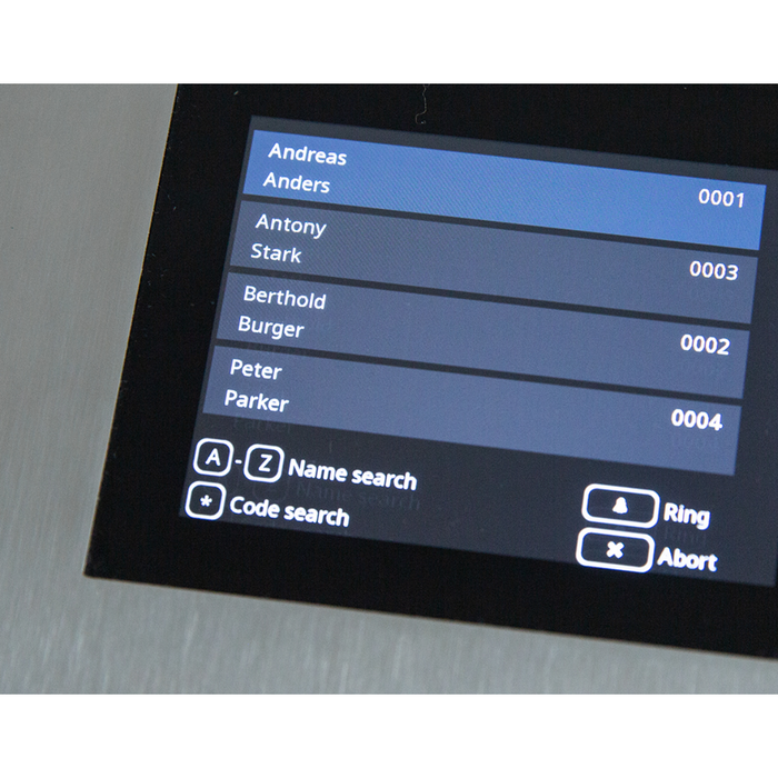 DoorBird D21DKV IP Video Door Station 720p HD 4D Motion Sensor RFID Reader Illuminated Keypad & Display Night Vision PoE Up to 500 Units - Stainless Steel