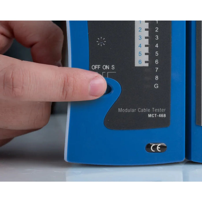 Jonard Tools MCT-468 Modular Cable Tester for RJ45 RJ12 RJ11 Cables