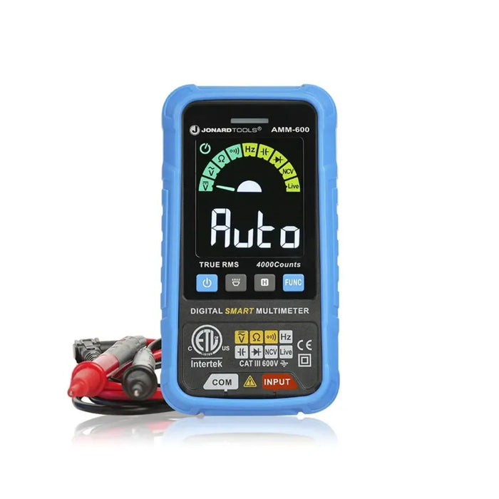 Jonard Tools AMM-600 Automatic Intelligent Digital Multimeter ETL Certified Tests A/C DC Voltage 600V