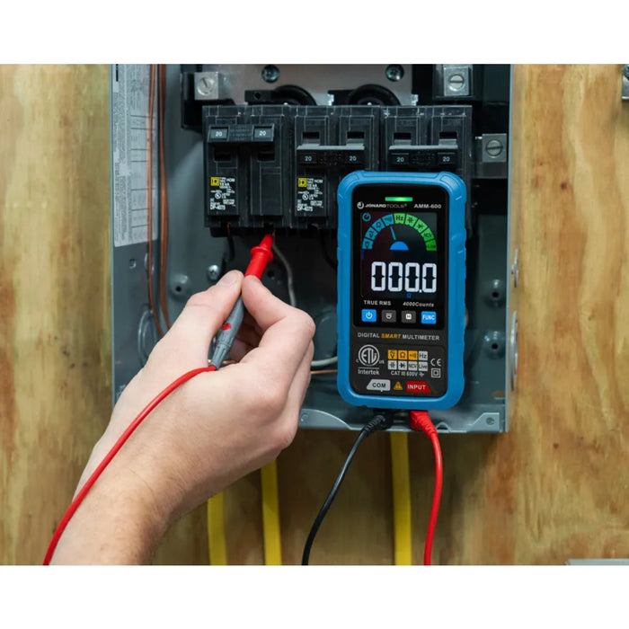 Jonard Tools AMM-600 Automatic Intelligent Digital Multimeter ETL Certified Tests A/C DC Voltage 600V
