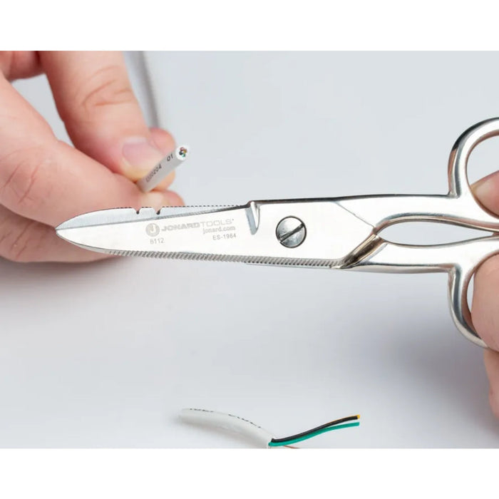 Jonard Tools ES-1964 Nickel-Plated Heavy Duty Electrician's Scissors