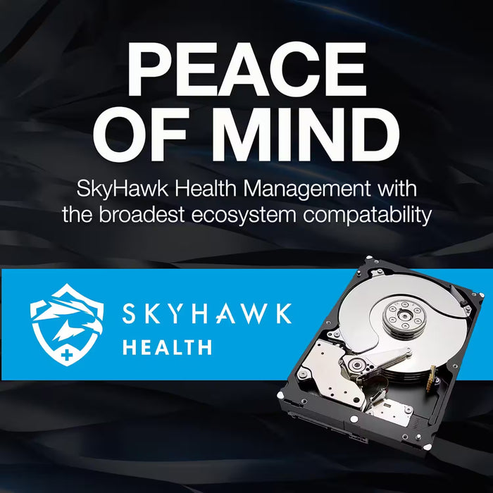 Seagate SkyHawk 8TB Surveillance Hard Drive HDD 3.5" SATA for DVR & NVR Security Camera Systems (ST8000VX010)