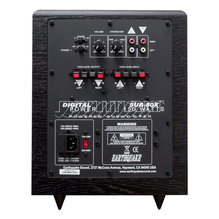 Earthquake Sound SUB-80X 8" 300W Max Down Firing Powered Subwoofer