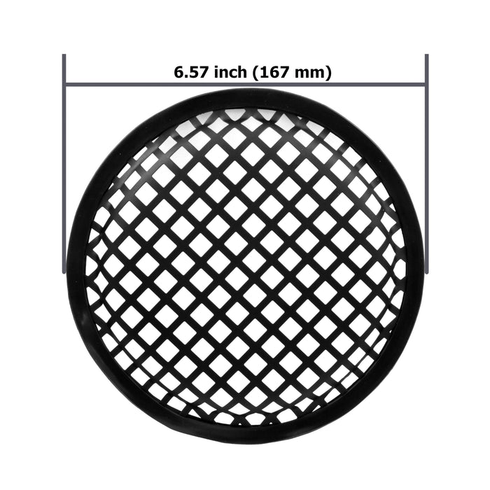 The Wires Zone 6 Inch Durable Steel Mesh Speaker Subwoofer Grill Waffle Style w/ Clips