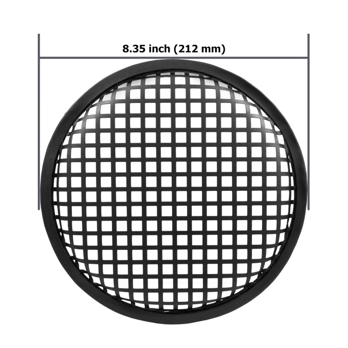 The Wires Zone 8 Inch Durable Steel Mesh Speaker Subwoofer Grill Waffle Style w/ Clips