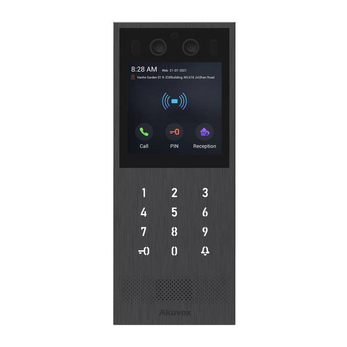 Akuvox X912K Luxury IP Video Door Phone with Touchscreen Keypad Facial Recognition & Bluetooth Access