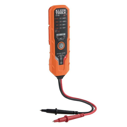 Klein Tools ET40 Electronic AC / DC Voltage Tester and DC Polarity /w Batteries