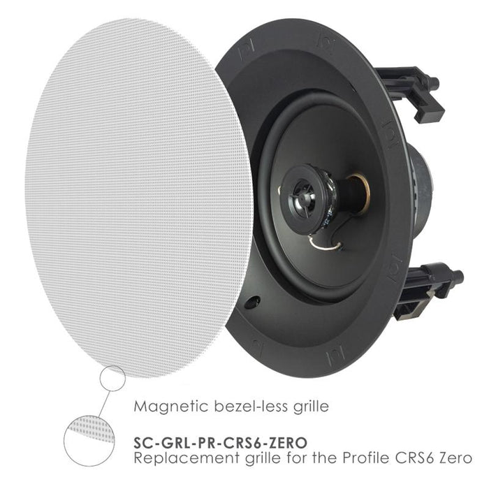 SpeakerCraft SC-PR-CRS6-ZERO-6 6-1/2" (160mm) In-Ceiling Speakers (6-Pack)