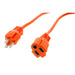 20 Feet Orange 16 Gauge Heavy Duty 3-Prong Plug UL Listed Extension Cord