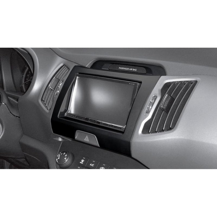 Metra 95-7344CH Double DIN Dash Kit for select 2011-2016 Kia Sportage - Charcoal