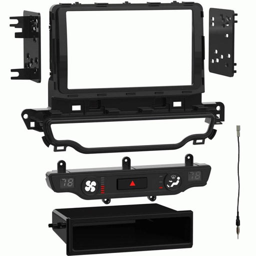 Metra 99-7382HG Single or Double DIN Dash Kit for 2017-Up Kia Niro (w/o NAV)