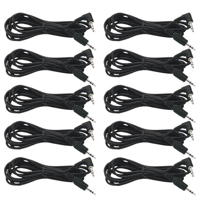 Install Bay 3.5mm Male Right Angle To 3.5mm Male Cable 6 Ft /2M - Pack of 10