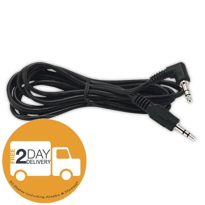 Install Bay 3.5mm Male Right Angle To 3.5mm Male Cable 6 Ft /2M - Pack of 10