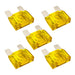 20 Amp Large Blade Style Audio MAXI Fuses for Car RV Boat Auto - (5-pack)