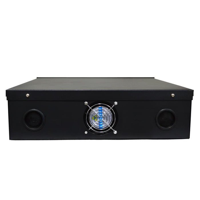 Security DVR Lock Box with Fan 15" x 15" x 5" for CCTV Security Systems - Black