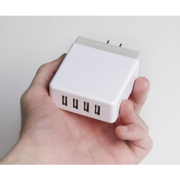 Sabrent AX-U4PW 40W / 8 Amp 4-Port Rapid Smart USB Wall Charger (2.4A/Port)