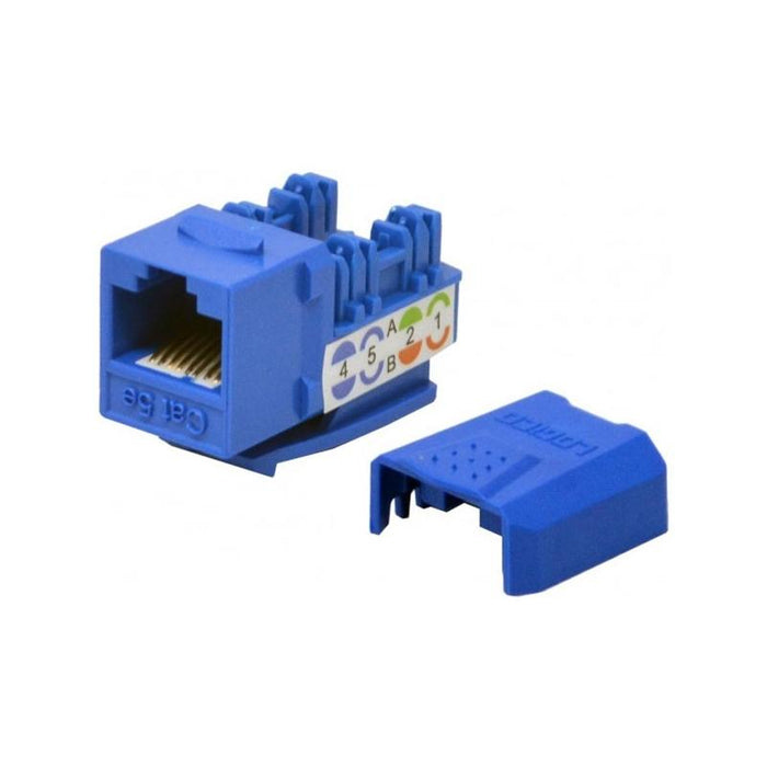 Keystone Jack CAT5E Blue Network Ethernet 110 Punchdown 8P8C