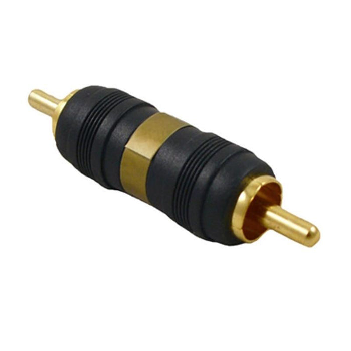 High Quality Gold Plated RCA Male to Male Barrel Connector