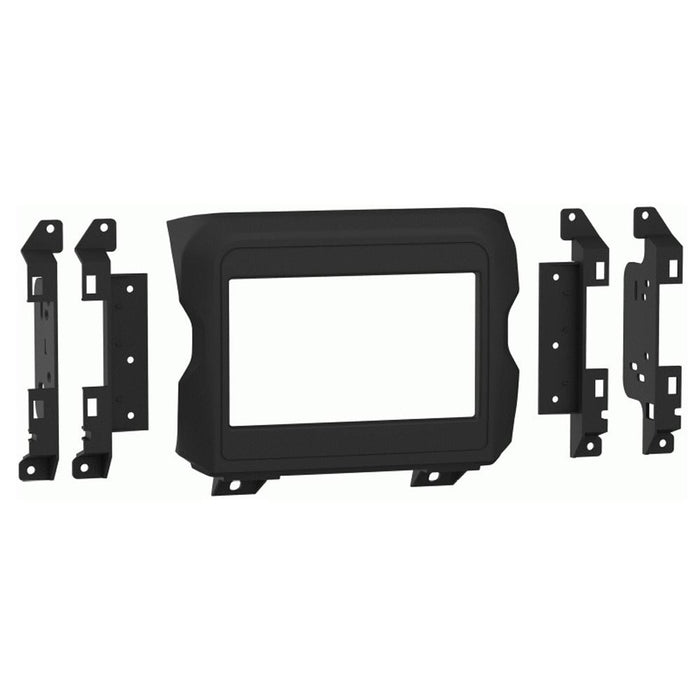 Metra 107-CH3B Double Din Dash Kit For Jeep Wrangler JL 2018-Up Matte Black