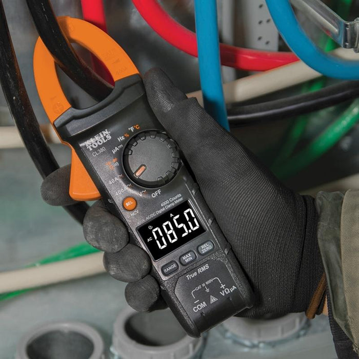 Klein Tools CL380 400 Amp True RMS AC DC Auto-Ranging Digital Clamp Meter Tester