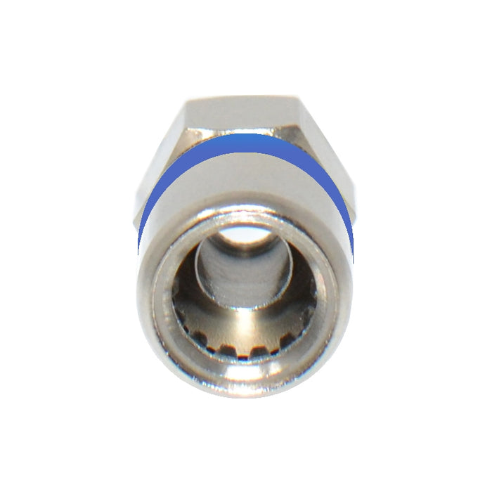 RG6 Dual Shield Coaxial to Self Lock F-Type Compression Connector