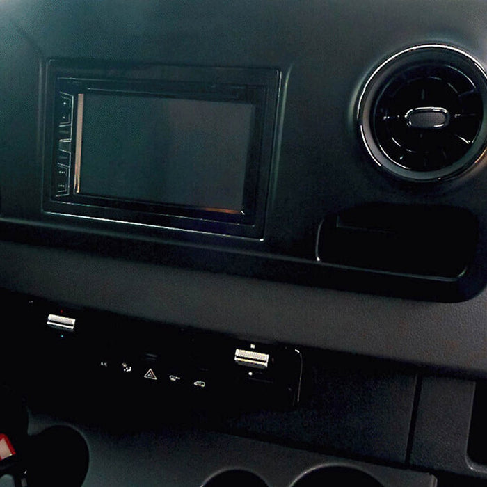 Metra 95-8731 Double-DIN Radio Dash Kit Fits 2019-up Mercedes-Benz Sprinter Vehicles- Gloss Black