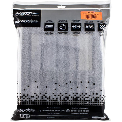 Metra 95-7406 Double DIN Stereo Dash Kit for Select 2004-2007 Nissan
