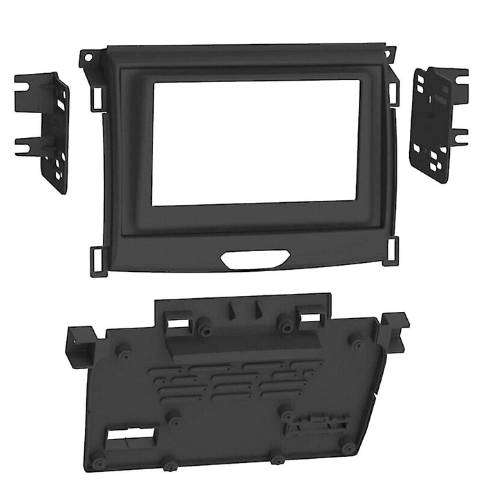 Metra 99-5857B 1 or 2- DIN Car Stereo Dash Kit Fits Select 2019-up Ford Ranger Vehicles with 4.2" Screen