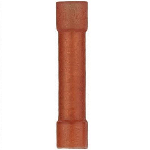 The Install Bay RNBC Red 22/18 Gauge Nylon Butt Connector (100/pack)