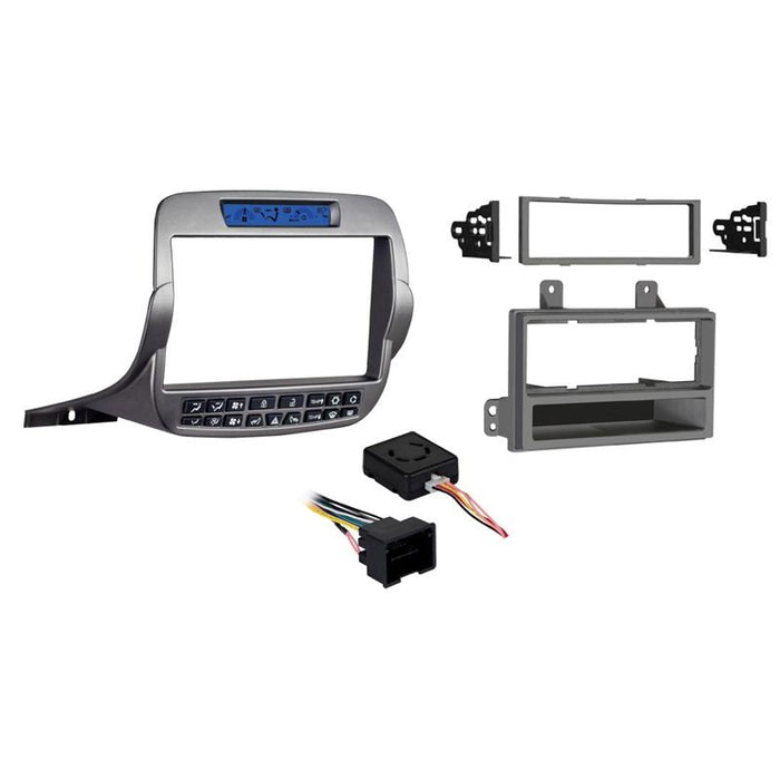 Metra 99-3010S-LC Silver 1 or 2 DIN Dash Kit for 2010-15 Chevy Camaro