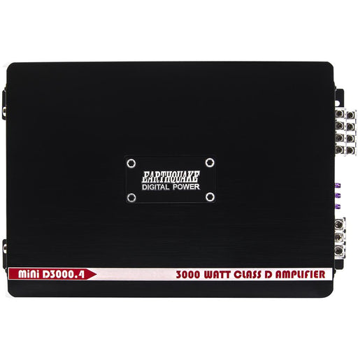 Earthquake Sound Mini D3000.4 4-Channel Class D 3000W Car Amplifier
