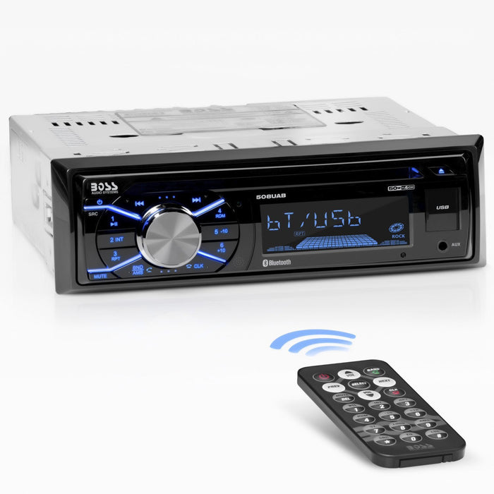 Boss Audio 508UAB Single Din In Dash Cd AM/FM/Mp3 Receiver w/ Bluetooth & Remote Control