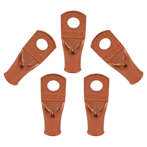 The Install Bay CUR1038 Copper 1/0 Gauge 3/8" Ring Terminal (5/pack)
