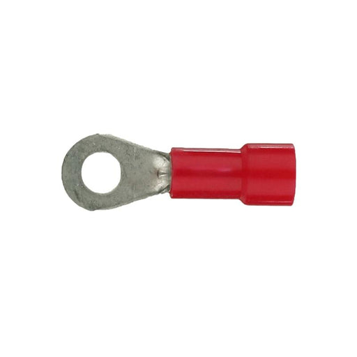 Install Bay RVRT6 Vinyl Insulated 22/18 AWG #6 Ring Terminal (100/pk)