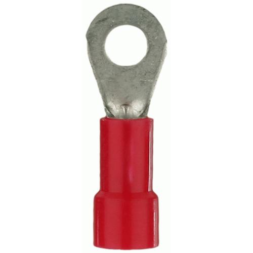 Install Bay RVRT6 Vinyl Insulated 22/18 AWG #6 Ring Terminal (100/pk)