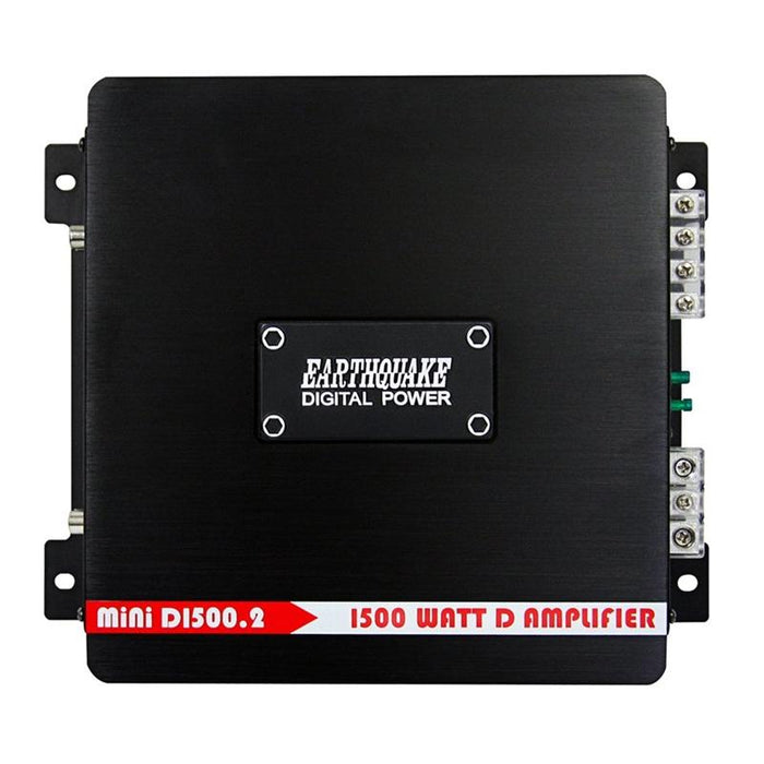 Earthquake Sound Mini D1500.2 Class D 2-Channel 1500W Car Amplifier