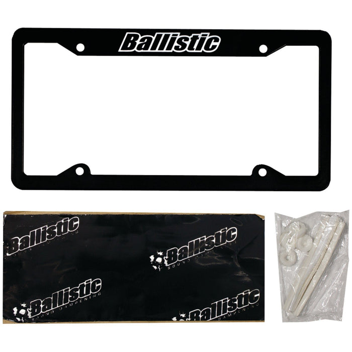 Ballistic SSLICB License Plate Kit with Frame and Foam Gaskets