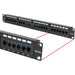 CAT5 CAT5E UTP 24 Port Network LAN Patch Panel with Cable Management