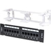 CAT6 Cable UTP 12 Port Network Mini Patch Panel w/ Wall Mount Bracket