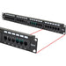 CAT6 Wire UTP 24 Port Network LAN Patch Panel with Cable Management