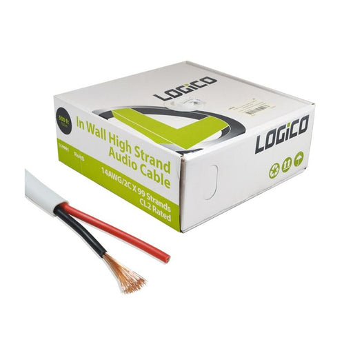 CL2 Bulk 500 ft In Wall 14 Gauge 2 Conductor Speaker Cable