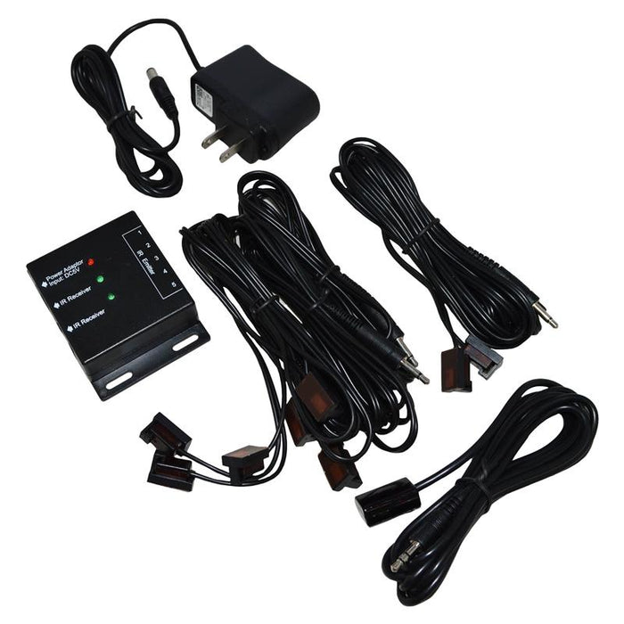 Hidden IR Remote Repeater System for up to 4 Audio/Video Components
