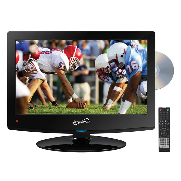 Supersonic SC-1512 Black 15.6" LED Widescreen HDTV with DVD Player
