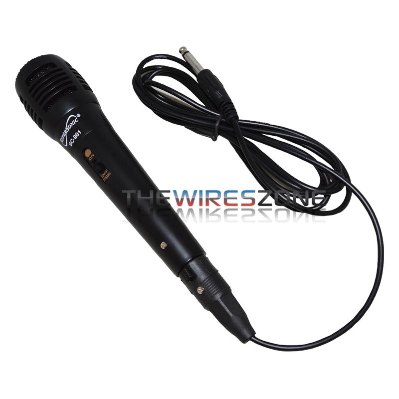 Supersonic SC901 ProVoice Black Dynamic Vocal Pro Microphone The