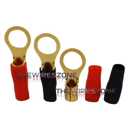 Raptor R838RT Mid Series Gold 8 Gauge 3/8" Ring Terminal (20/pack)