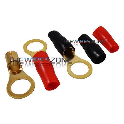 Raptor R838RT Mid Series Gold 8 Gauge 3/8" Ring Terminal (20/pack)