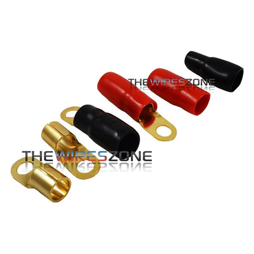 Raptor R038RT Mid Series Gold 1/0 Gauge 3/8" Ring Terminal (20/pack)