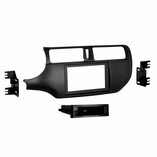 Metra 99-7368B Matte Black 1 or 2 DIN Dash Kit for Select Kia Rio